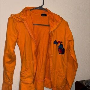 Kids Orange Jacket with Colorful Patch
